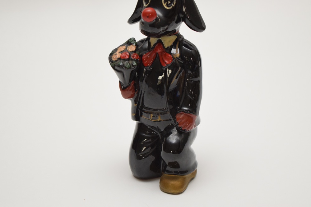 Vintage Black Dog Proposing Decanter
