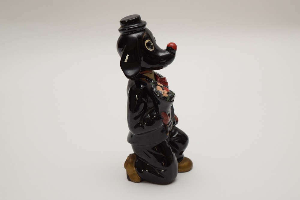 Vintage Black Dog Proposing Decanter