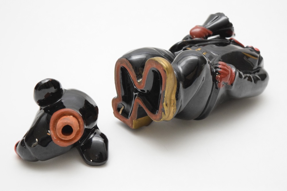 Vintage Black Dog Proposing Decanter