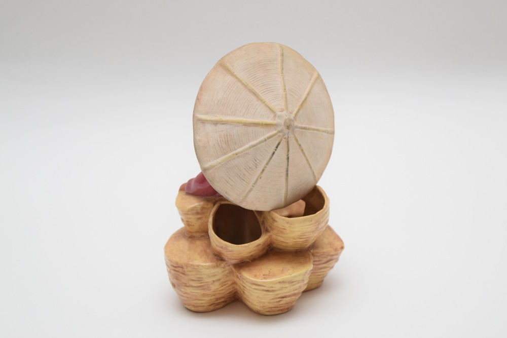 1946 McCarty Brothers Asian Lady with Baskets Ceramic Planter