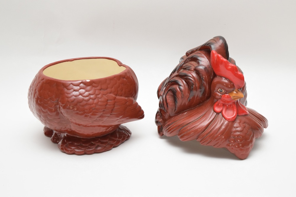 Vintage Rooster Cookie Jar
