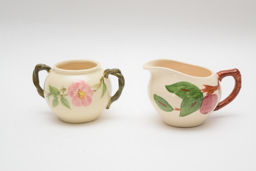 Franciscan Earthenware Creamer and Sugar Bowl