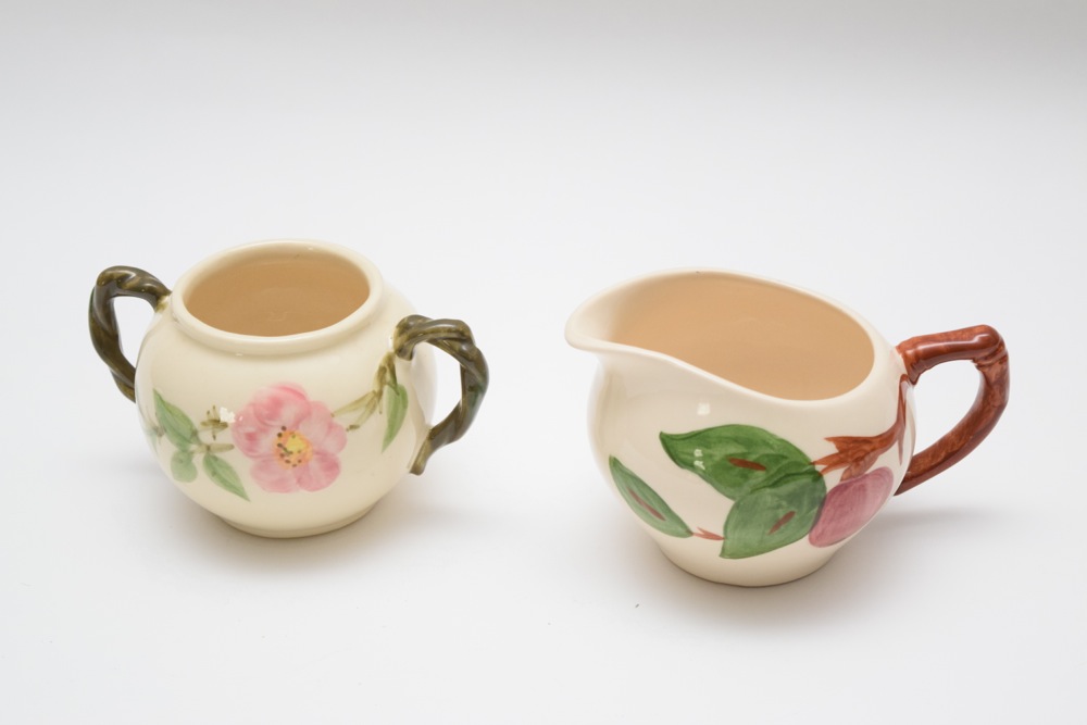 Franciscan Earthenware Creamer and Sugar Bowl