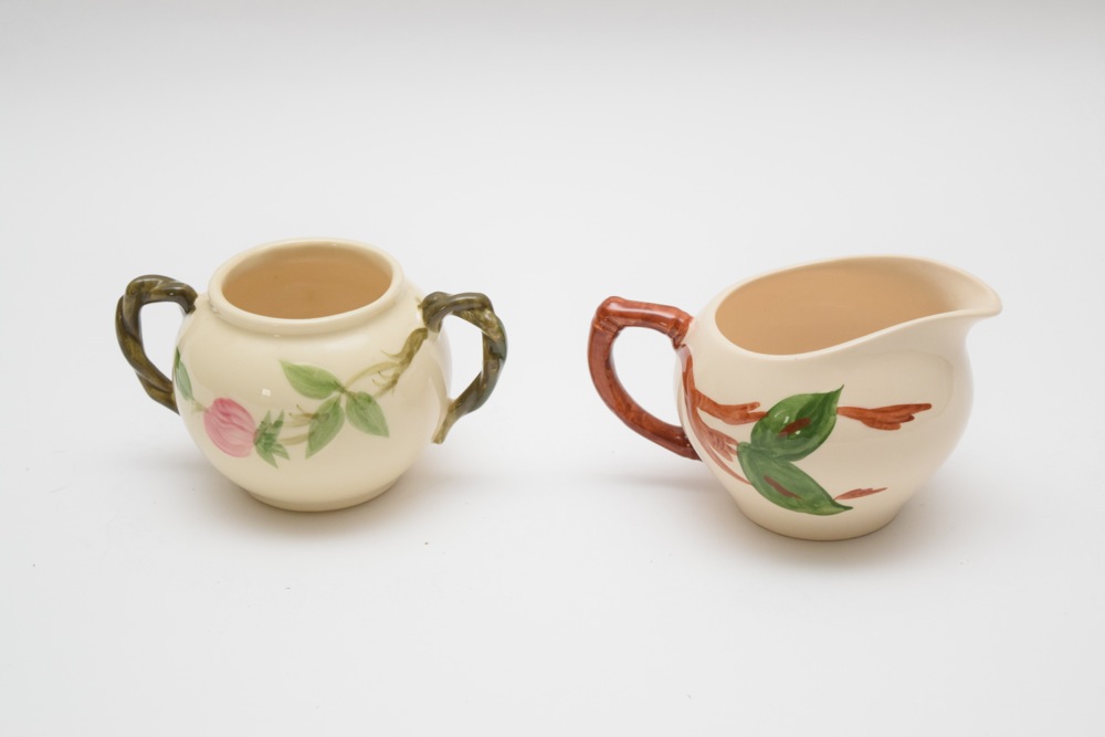 Franciscan Earthenware Creamer and Sugar Bowl