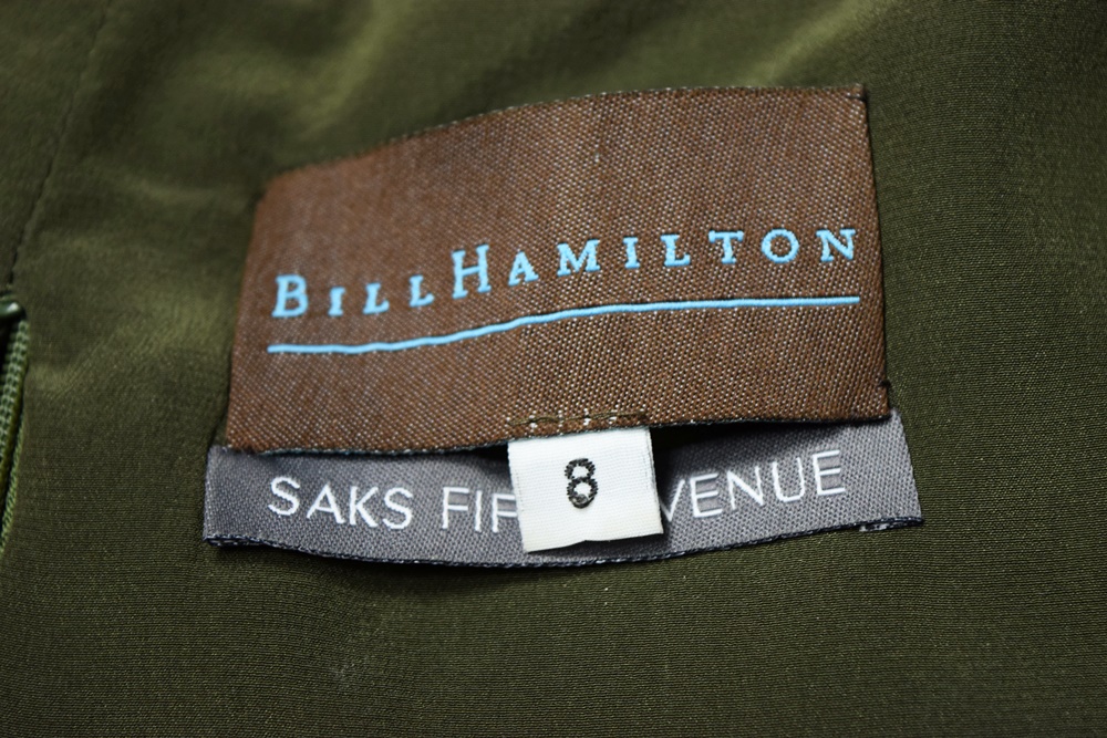 Bill Hamilton for Saks Fifth Avenue Green Lace Cocktail Outfit, Size 8