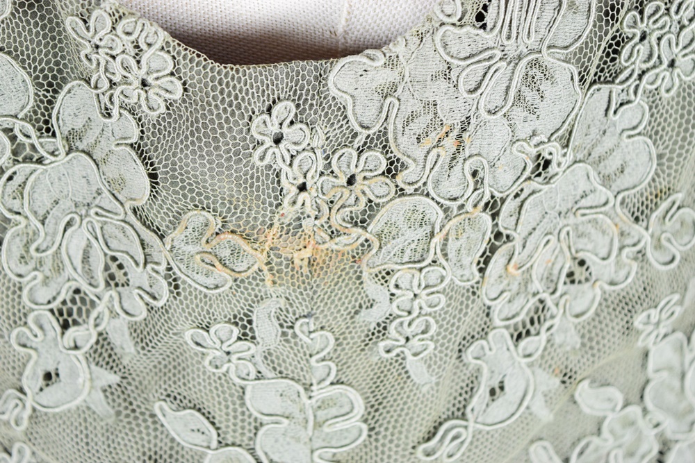 Bill Hamilton for Saks Fifth Avenue Green Lace Cocktail Outfit, Size 8