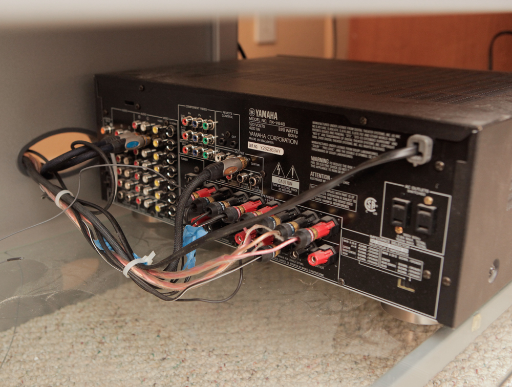 Yamaha Receiver and Subwoofer