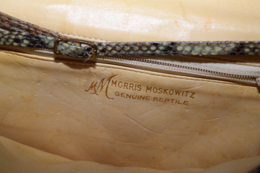 Vintage Morris Moskowitz Snakeskin Handbag