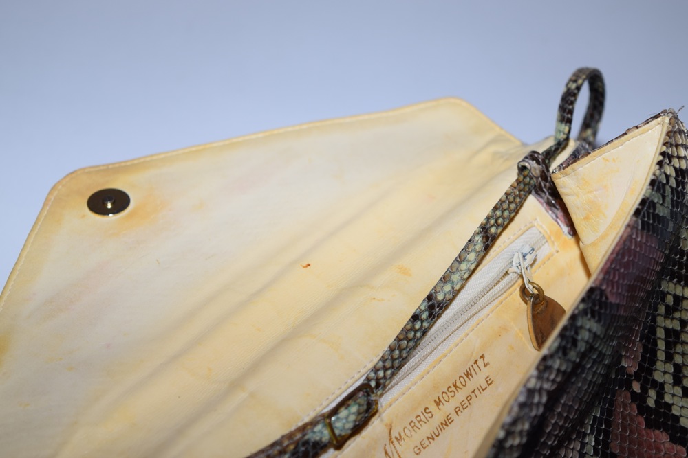 Vintage Morris Moskowitz Snakeskin Handbag