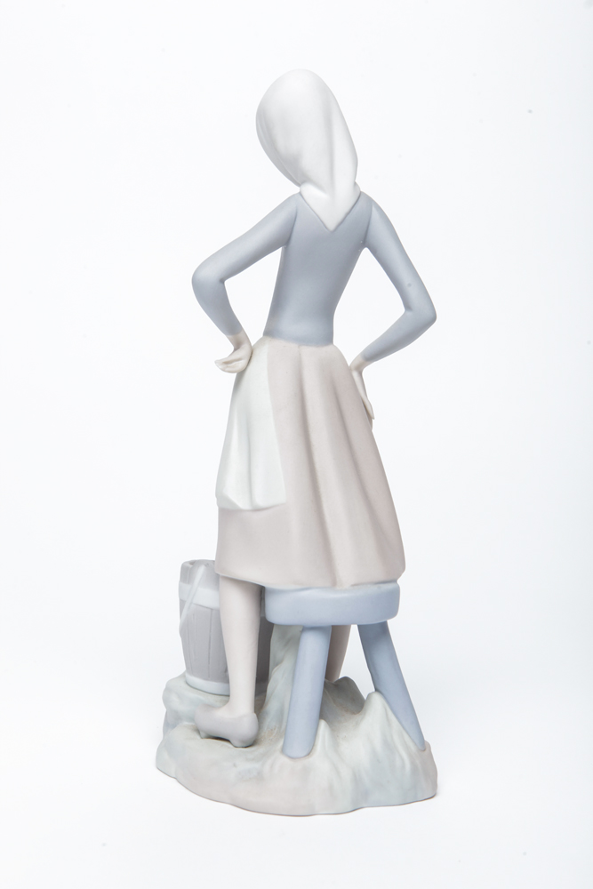 Lladro "Girl with Milk Pail" Figurine