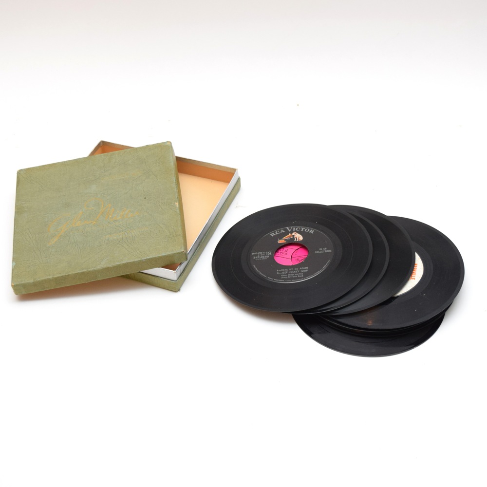 Vintage RCA Victor Glenn Miller Limited Edition Collection of 45 RPM Records