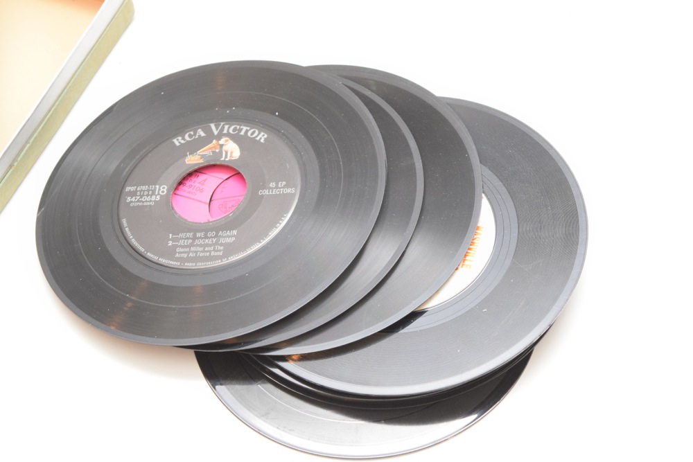 Vintage RCA Victor Glenn Miller Limited Edition Collection of 45 RPM Records