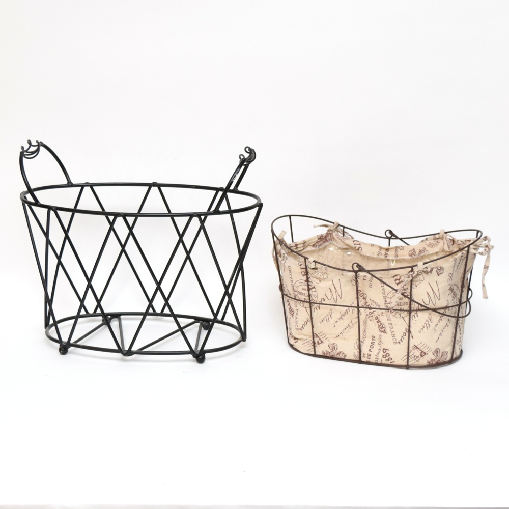 Pair of Decorative Metalwork Baskets
