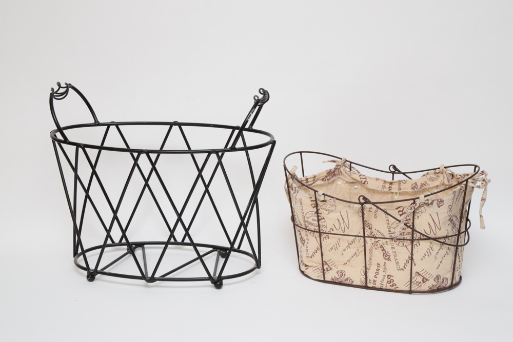 Pair of Decorative Metalwork Baskets