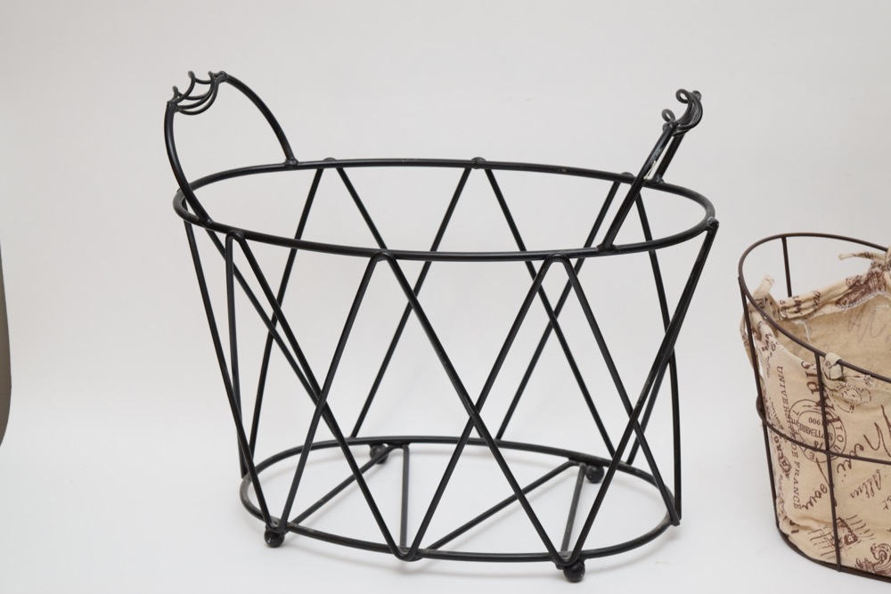 Pair of Decorative Metalwork Baskets