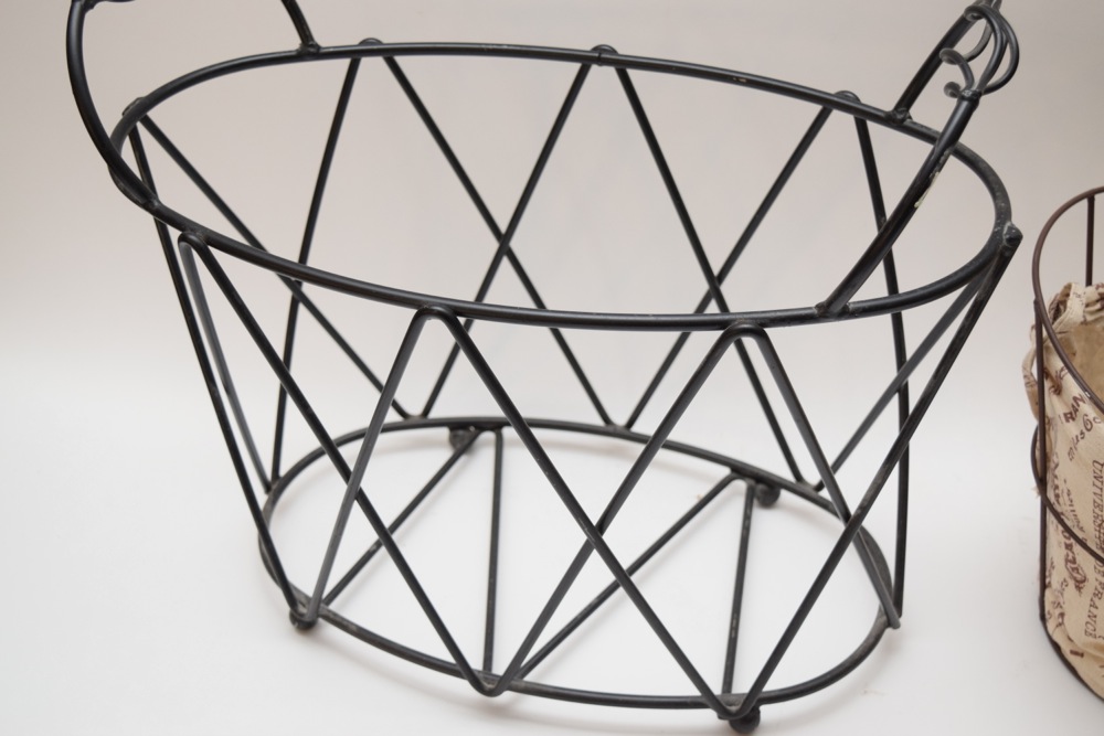 Pair of Decorative Metalwork Baskets