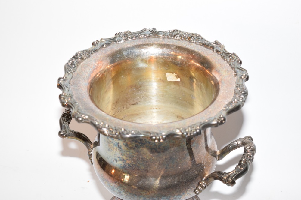 Vintage Silver Plate Trophy Vase