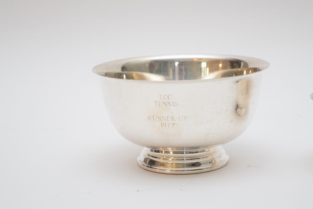 Pair of Silver Plate Revere Bowls