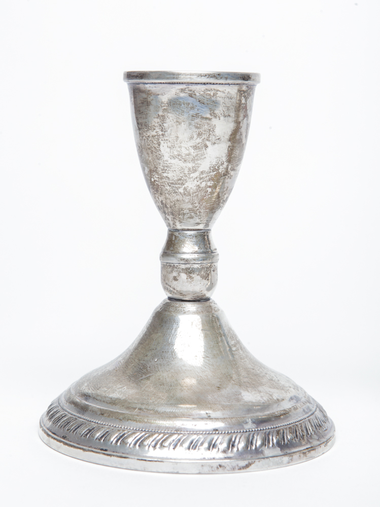 Pair of Weighted Silver Candle Holders