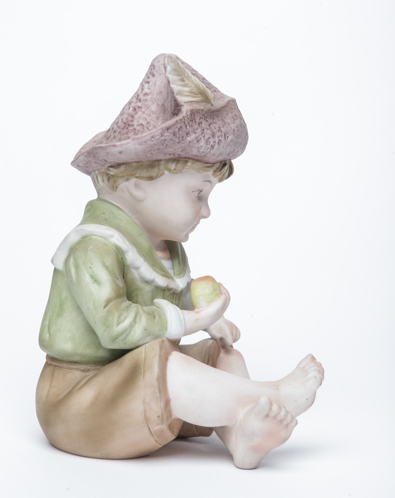 Vintage Andrea by Sadek Bisque Piano Boy