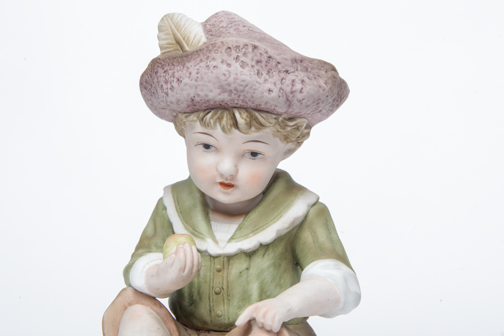 Vintage Andrea by Sadek Bisque Piano Boy