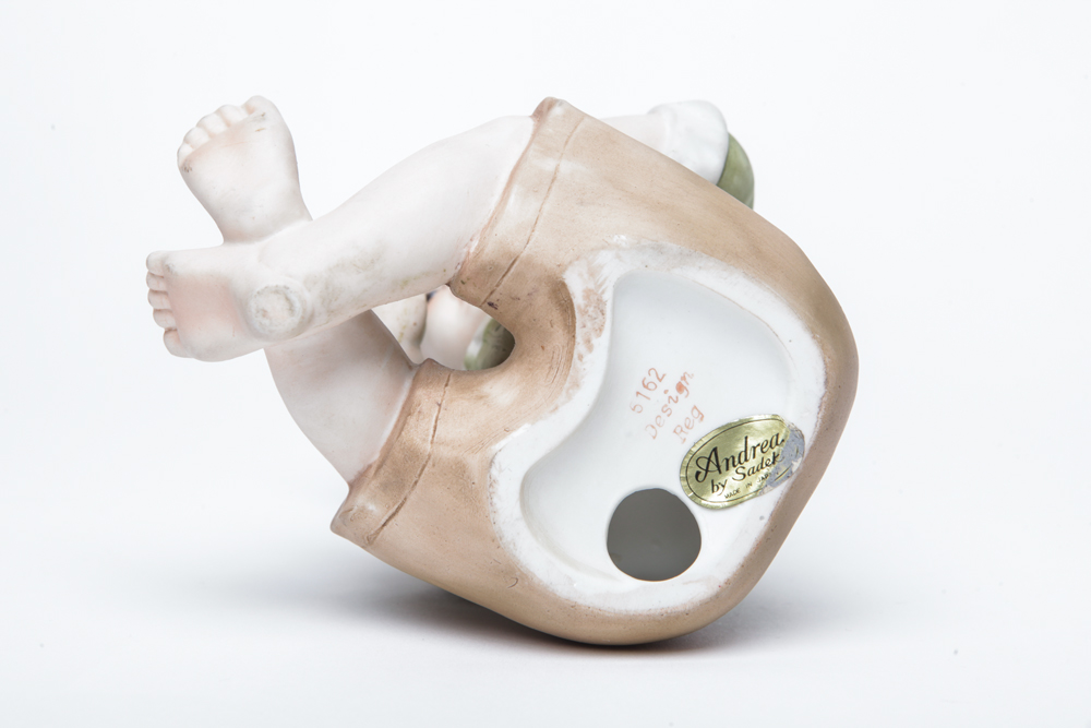 Vintage Andrea by Sadek Bisque Piano Boy