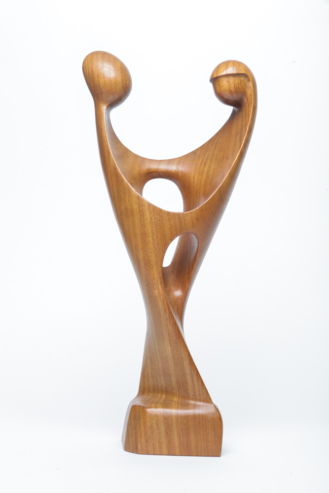 Mid Century Simon Randers Danish Teak Statue