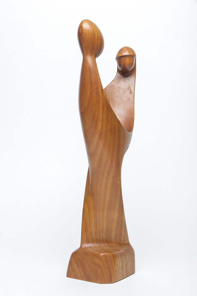 Mid Century Simon Randers Danish Teak Statue