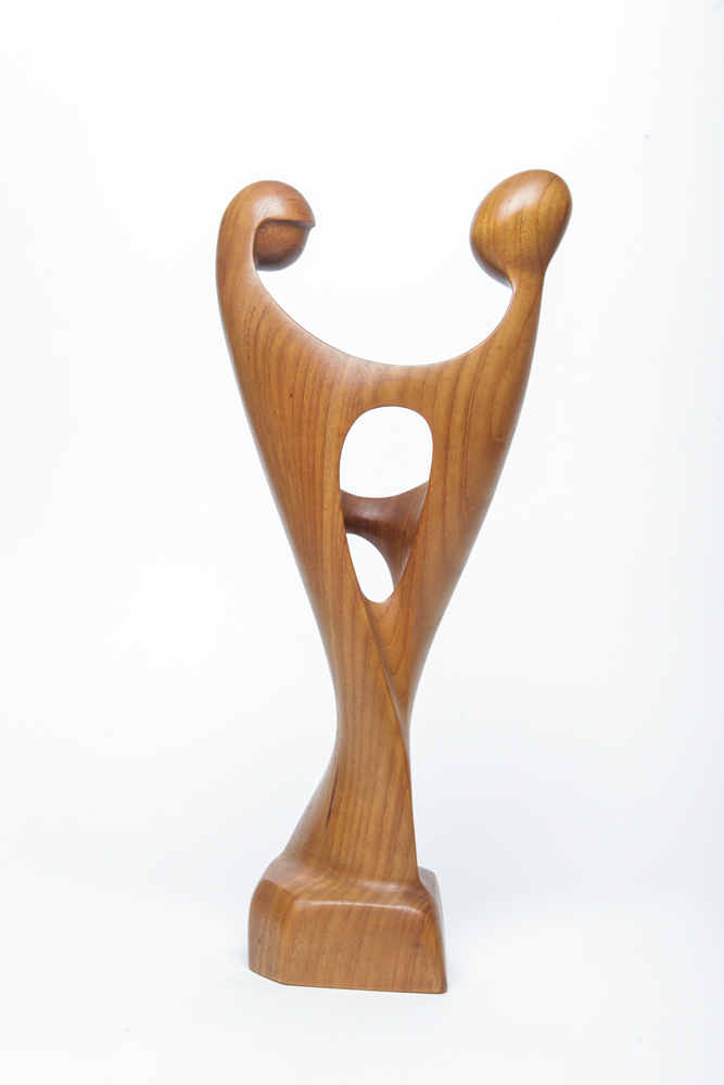 Mid Century Simon Randers Danish Teak Statue