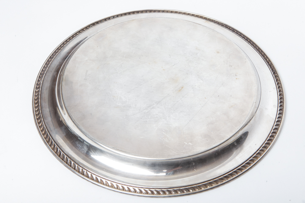 Silver Plated Covered Dish and Platter