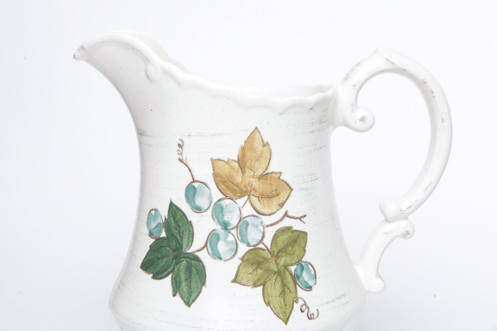 Hand-painted Pitcher with Mugs