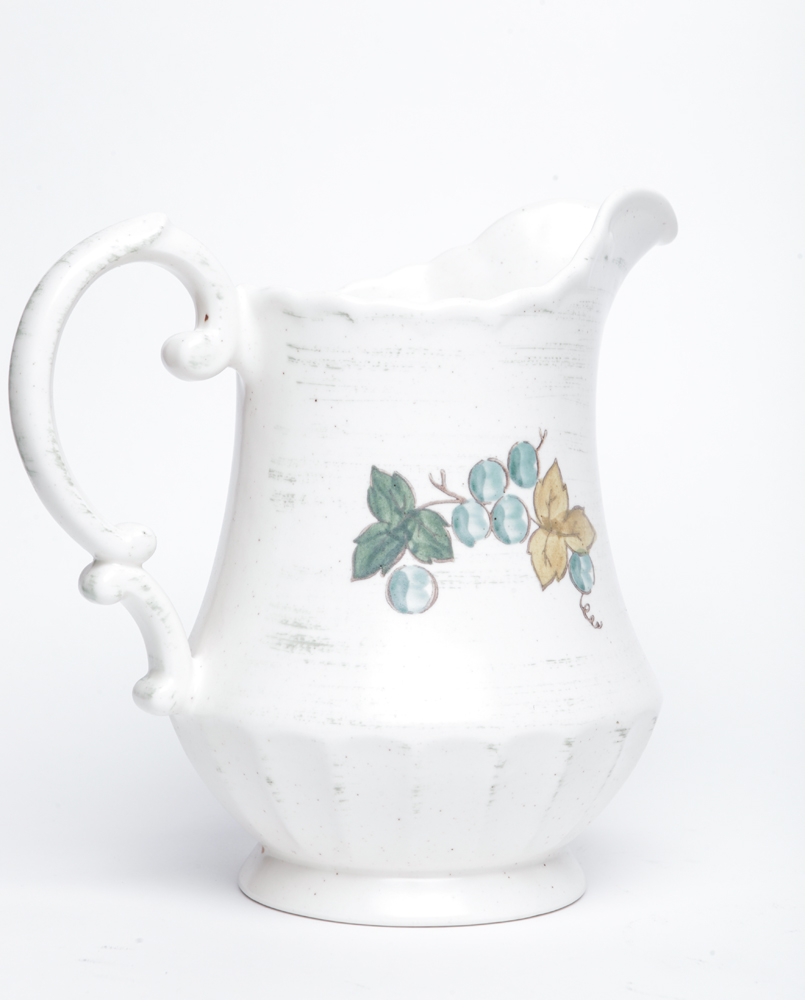 Hand-painted Pitcher with Mugs