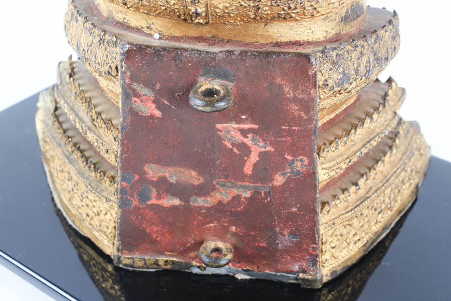 Southeast Asian Seated Buddha Stone Figure