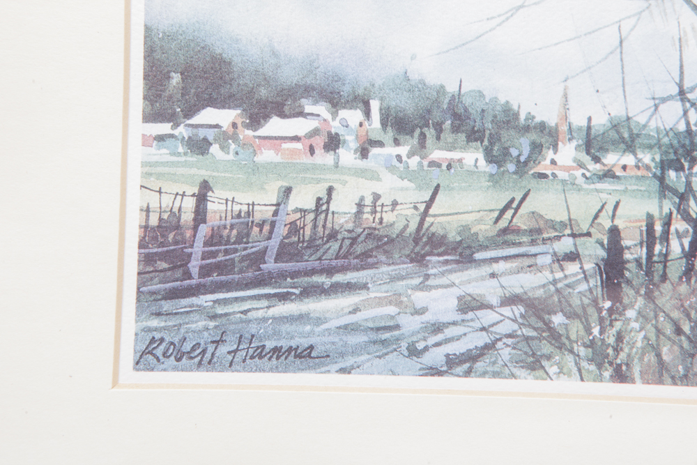 Framed City and Landscape Scenes