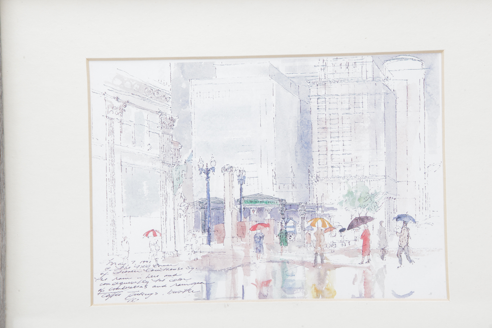 Framed City and Landscape Scenes