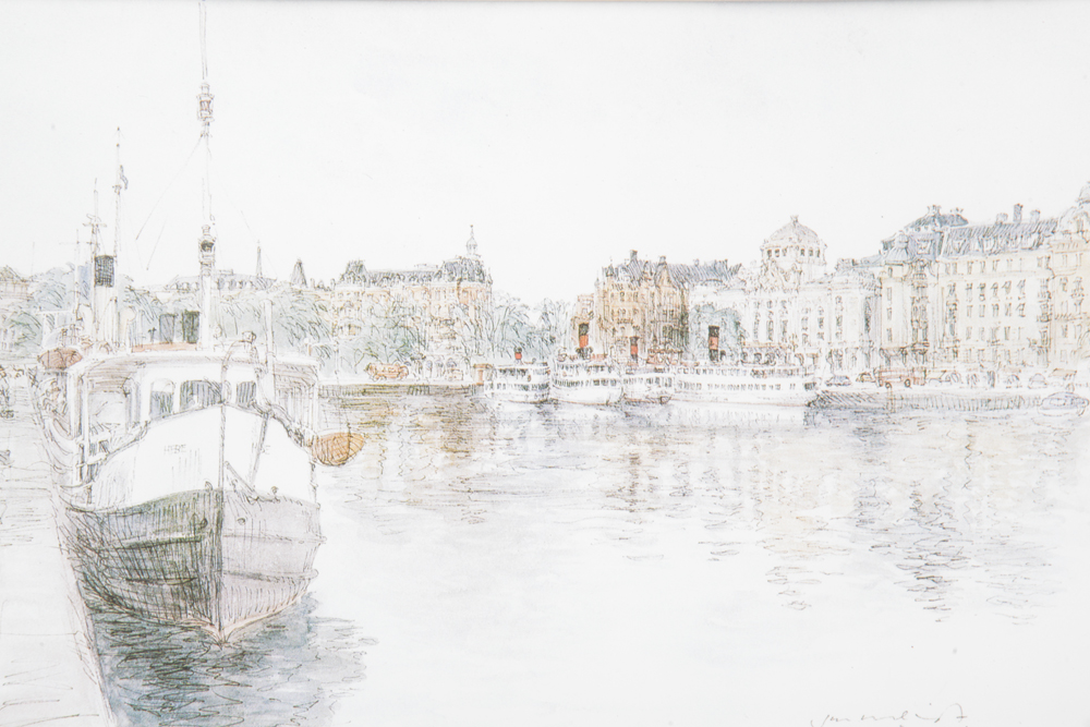 Collection of White-Framed Wall Decor