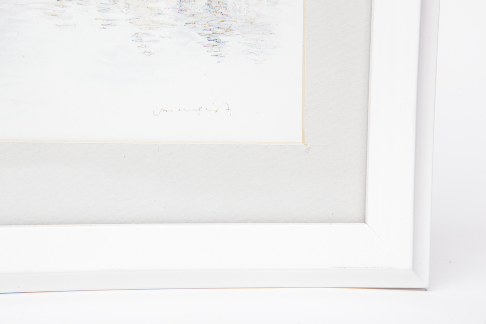 Collection of White-Framed Wall Decor