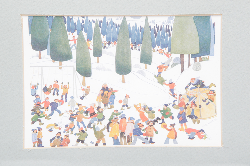 Collection of White-Framed Wall Decor