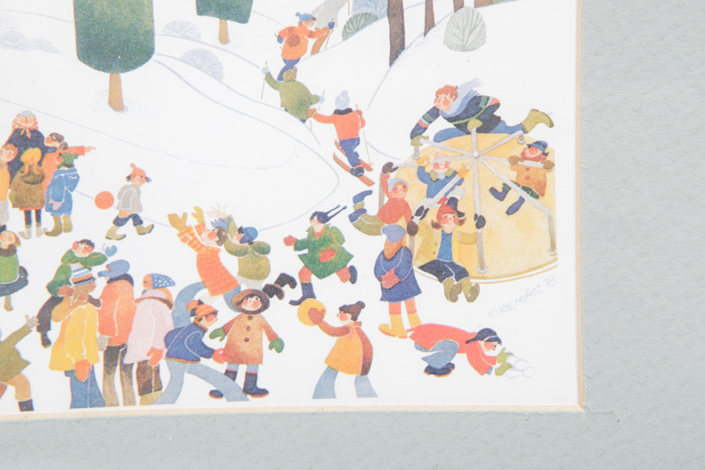 Collection of White-Framed Wall Decor