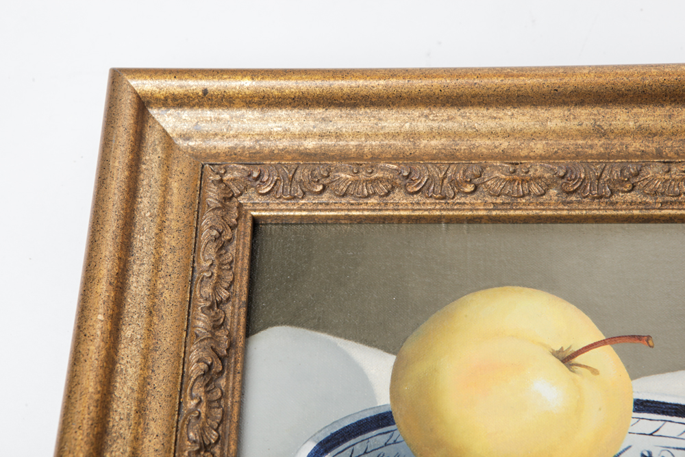 Original Signed Still Life Oil on Canvas