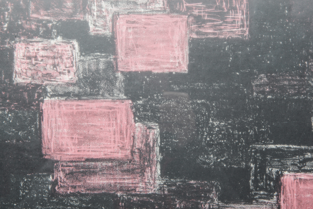 1957 Signed and Numbered Abstract Stone Lithograph Print