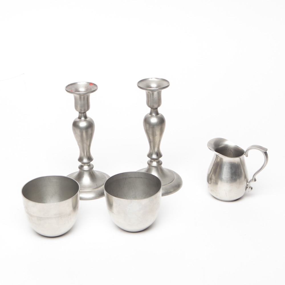 Pewter Decor and Tableware Items