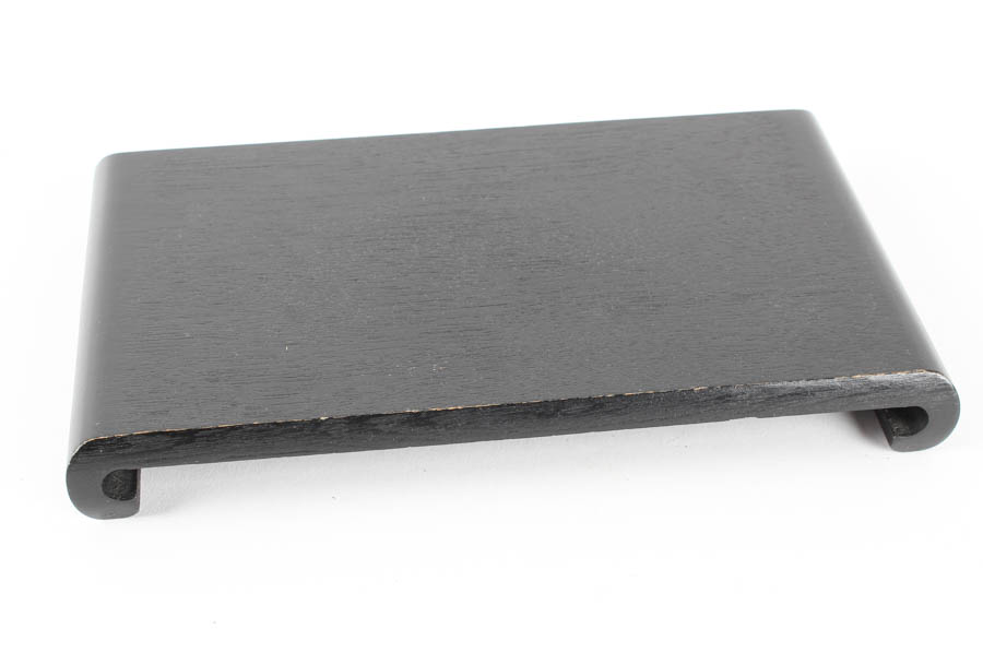 Brass Buddha Shakyamuni Figurine and Wooden Stand