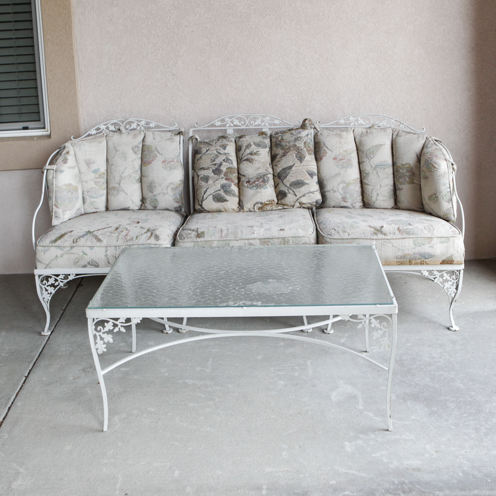 Vintage Metal Patio Furniture Set