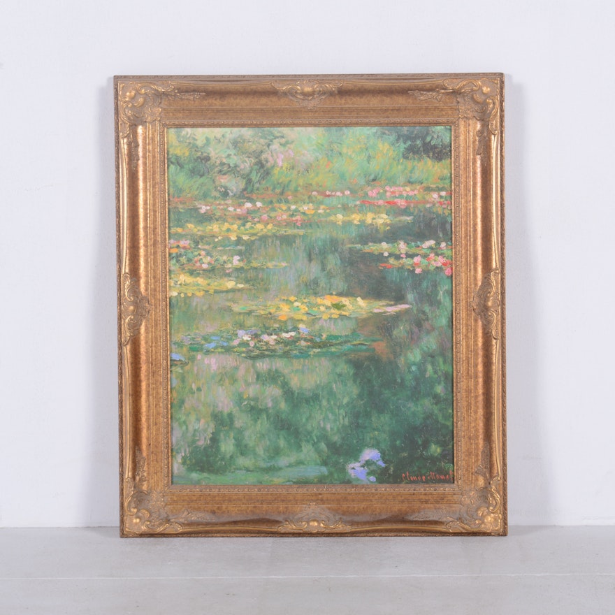 Monet Style Framed Giclee Print
