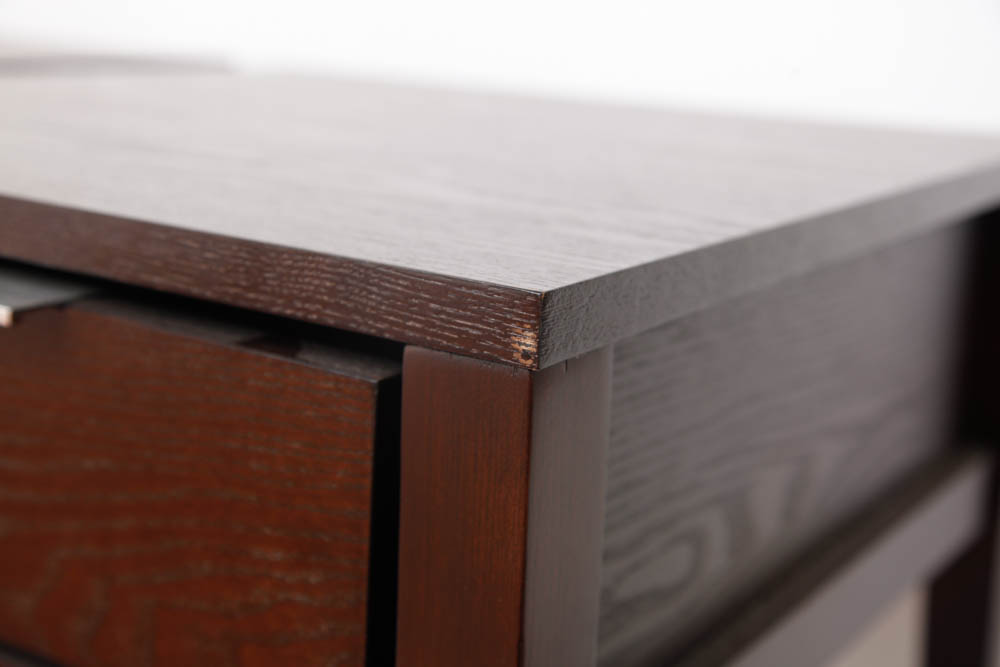 Pair of Dark Wood Nightstands