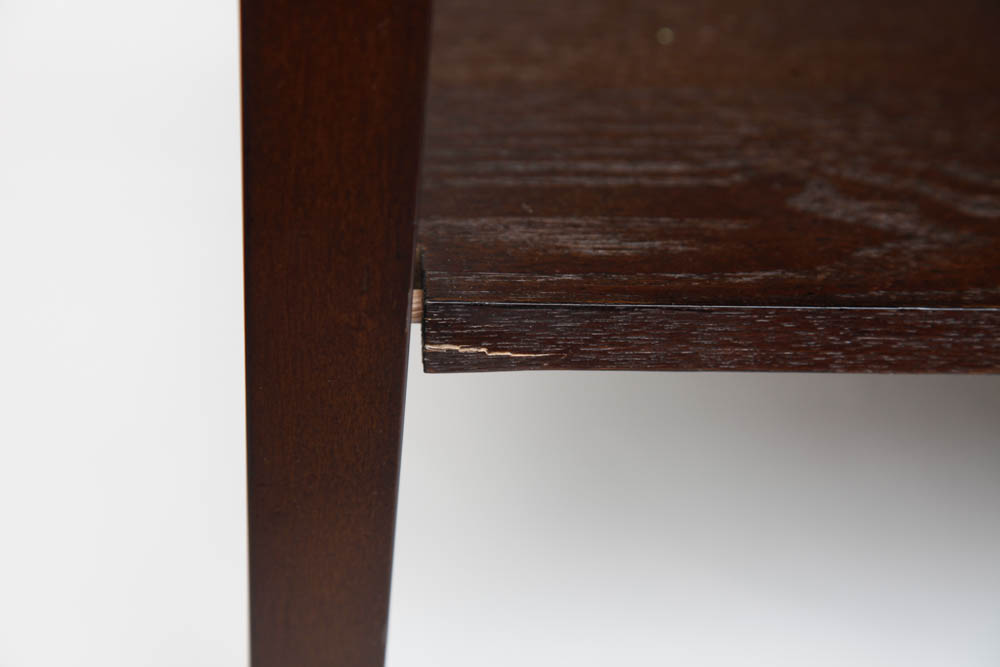 Pair of Dark Wood Nightstands