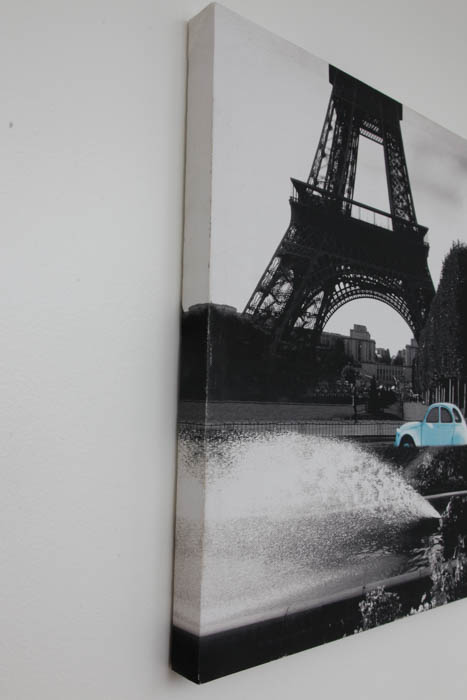 Eiffel Tower and Baby Blue VW Bug Photograph