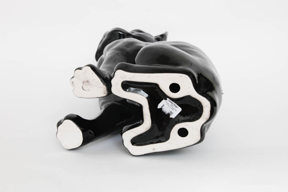 Black Ceramic French Bulldog