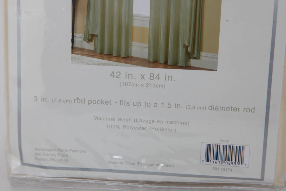 Set of Four Unopened Panel Curtains